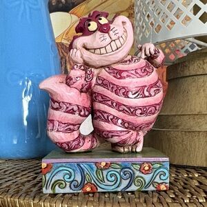 💎RARE💎Discontinued Enesco-Disney-Jim Shore “Cheshire Cat” Carved Figure